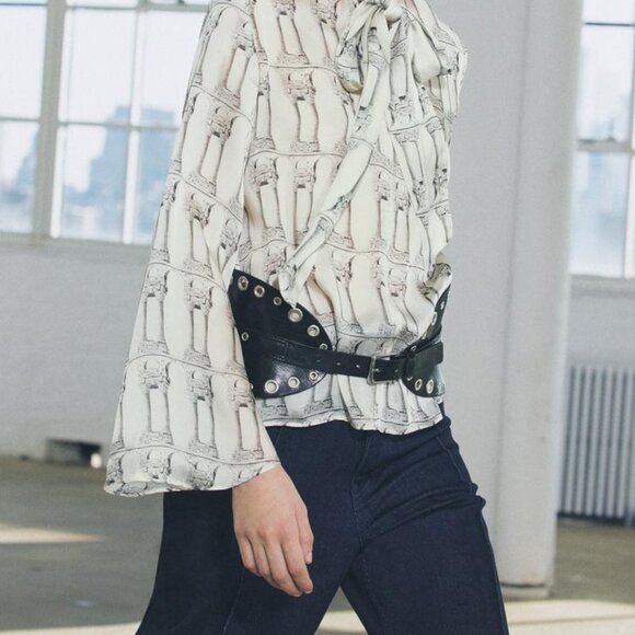 NWT ZARA STUDDED SASH BELT 32 (US 32) - Picture 2 of 2